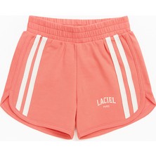 Kız Çocuk Çizgili Lacıel Şort Pembe