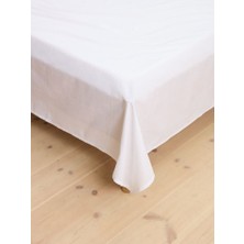5 Adet Düz Beyaz Otel Çarşafı | Tek Kişilik 160X240 cm | Sık Dokuma 63 Tel 26 Atkı