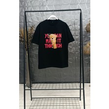 Boxy Oversize Unisex %100 Pamuk Premium Baskılı T-Shirt