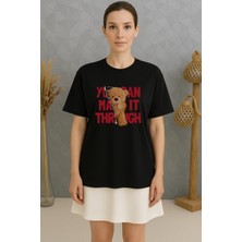 Boxy Oversize Unisex %100 Pamuk Premium Baskılı T-Shirt