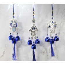 Larimar Metal Nazar Boncuğu Çan Model 6