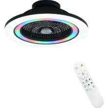 Dlc Ovest Rgb LED Tavan Vantilatörü Kumandalı 58 cm