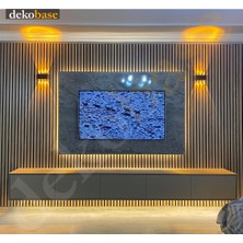 Dekobase Meşe (2 Adet) 40X240CM Yeni Nesil Akustik Ahşap Duvar Paneli