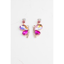 Modex Altın Rengi Kelebek Küpe