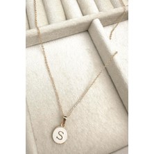 Modex Gold Mineli Harf Kolye