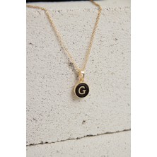 Modex Gold Mineli Harf Kolye