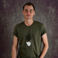Overthinking Erkek Baskılı T-Shirt