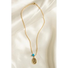 Modex Burgulu Zincir A Harfi Kolye