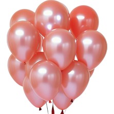 20 Adet 12 Inç 30 cm Metalik Kırmızı Balon Doğum Günü Süsleme