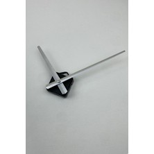 Mooclock Saat Mekanizması, Akar Sessiz Duvar Saati Mekanizması, 14 mm Şaft, (Set) (Askılı) Uzun Akrep Yelkovano