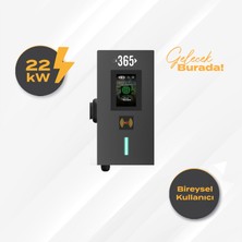 E 365 AC Mini Tip 4.3 İnç Ekranlı Tek Soketli RFID 22kW Şarj İstasyonu (Bireysel Kullanıcı)
