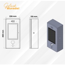 E 365 AC Duvar Tip 10 Inç Ekranlı MID Sayaçlı Tek Kablolu RFID 22KW Şarj Istasyonu