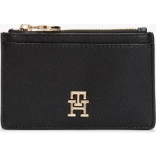 Tommy Hilfiger Th Dıstınct Long cc Holder Kadın Siyah Kartlık AW0AW17481BDS