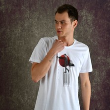 Walking Erkek Baskılı T-Shirt