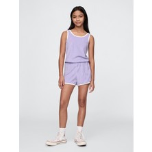 Gap Kız Çocuk Lila Havlu Kumaş Tulum