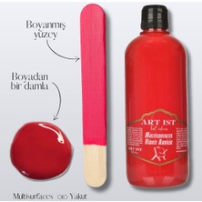 Multisurfaces Hibrit Akrilik Boyalar 500ML -  010 Yakut Kırmızı