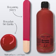 Multisurfaces Hibrit Akrilik Boyalar 500ML -  076 Vişne