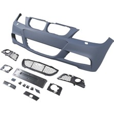 Bmw 3 Seri E90 09/11 Ön Tampon Si̇yah (Si̇sli̇/f.yık.lı/si̇s Kapaklı/ızgaralı/plaka Pls) (Mtech/lcı)