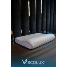 Viscolux Xl Mega Boy Ortopedik Yastık - Boyun Destekli Visco Yastık 60X40X11/8 Mavi
