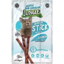 Jungle Somonlu Stick Kedi Ödülü 3 Adet 5 gr