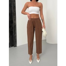 Çımalı Gabardin Kahve Pantolon