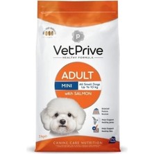 Vet Prive Somonlu Küçük Irk Yetişkin Köpek Maması 3 kg