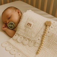 Müslin Battaniye Tarak Emzik Tutacağı Premium Set