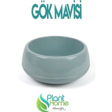 Gök Mavisi Dekoratif Aranjman Saksı Kaktüs Sukulent Çiçek Saksısı 0,86 Lt