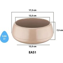 Gök Mavisi Dekoratif Aranjman Saksı Kaktüs Sukulent Çiçek Saksısı 0,86 Lt