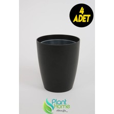 Dekoratif Siyah Orkide Saksısı - 4 Adet Set Fiyatlı -12 Pot Üretim Saksısına Uygun Kaliteli Ürün
