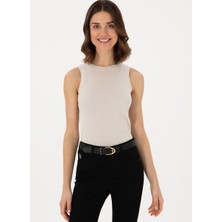 U.s. Polo Assn. Gri Kadın Extra Slim T-Shirt Gedda-A-25