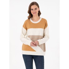 U.s. Polo Assn. Deve Tüyü Kadın Bisiklet Comfort Fit Kazak Acacı