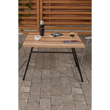 Steel Design Metal Ayaklı Katlanır Kamp Balkon Bahçe Piknik Masa Sehpa