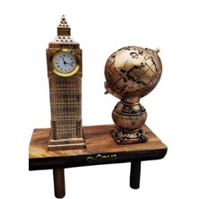 Vintage Saat Kulesi Dekoratif Masa Süsü Saat Kulesi