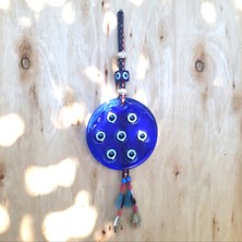 Duvar Süsü Cam Nazar Boncuklu Otantik Ipli Hediyelik Süs Eşyası Dekorasyon Ürünleri