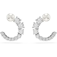 5692260 Swarovski Küpe Matrıx:pe Stud Cırcle Whıte/rhs