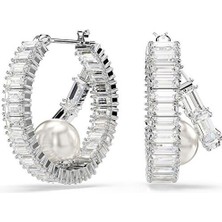 5720868 Swarovski Küpe SS25 Capsule:pe Prl Hoop Whı/rhs