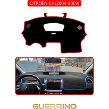 Cıtroen C4 2004-2009TORPİDO Koruma Halısı Kırmızı Kenar