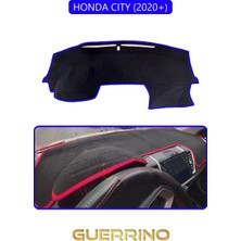 Honda Cıty 2020+TORPİDO Koruma Halısı Mavi Kenar