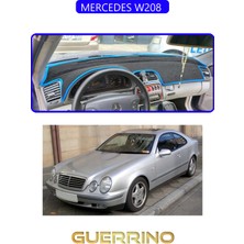 Mercedes W208 Torpido Koruma Halısı Mavi Kenar
