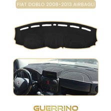 Ett Fıat Doblo 2008-2013  Modellerine Uygun Airbagtorpido Koruma Halısı Bej Kenar