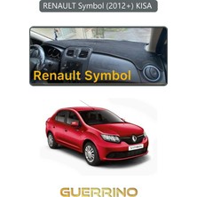 Renault Symbol (2012+) Kısa Torpido Koruma Halısı Gri Kenar