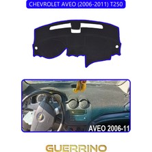 Chevrolet Aveo 2006-2011 T250TORPİDO Koruma Halısı Mavi Kenar