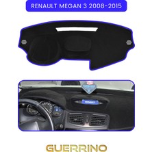 Renault Megan 3 (2008-2015)TORPİDO Koruma Halısı Mavi Kenar