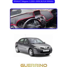 Renault Megane 2 (2002–2009) Buyuk Ekranlıtorpido Koruma Halısı Mavi Kenar