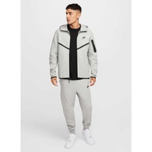Nike HV0949-063 M Nk Tch Flc Fz Wr Hoodı Gri Kapüşon Yaka Normal Kalıp Erkek Zip Ceket