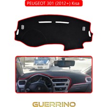 Peugeot 301 (2012+) Torpido Koruma Halısı Kırmızı Kenar