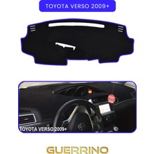 Toyota Verso (2009+)TORPİDO Koruma Halısı Mavi Kenar