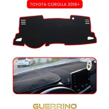 Toyota Corolla  (2018+)TORPİDO Koruma Halısı Kırmızı Kenar