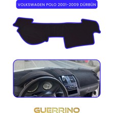 Volkswagen Polo (2001-2009) Dürbün  Torpido Koruma Halısı Mavi Kenar